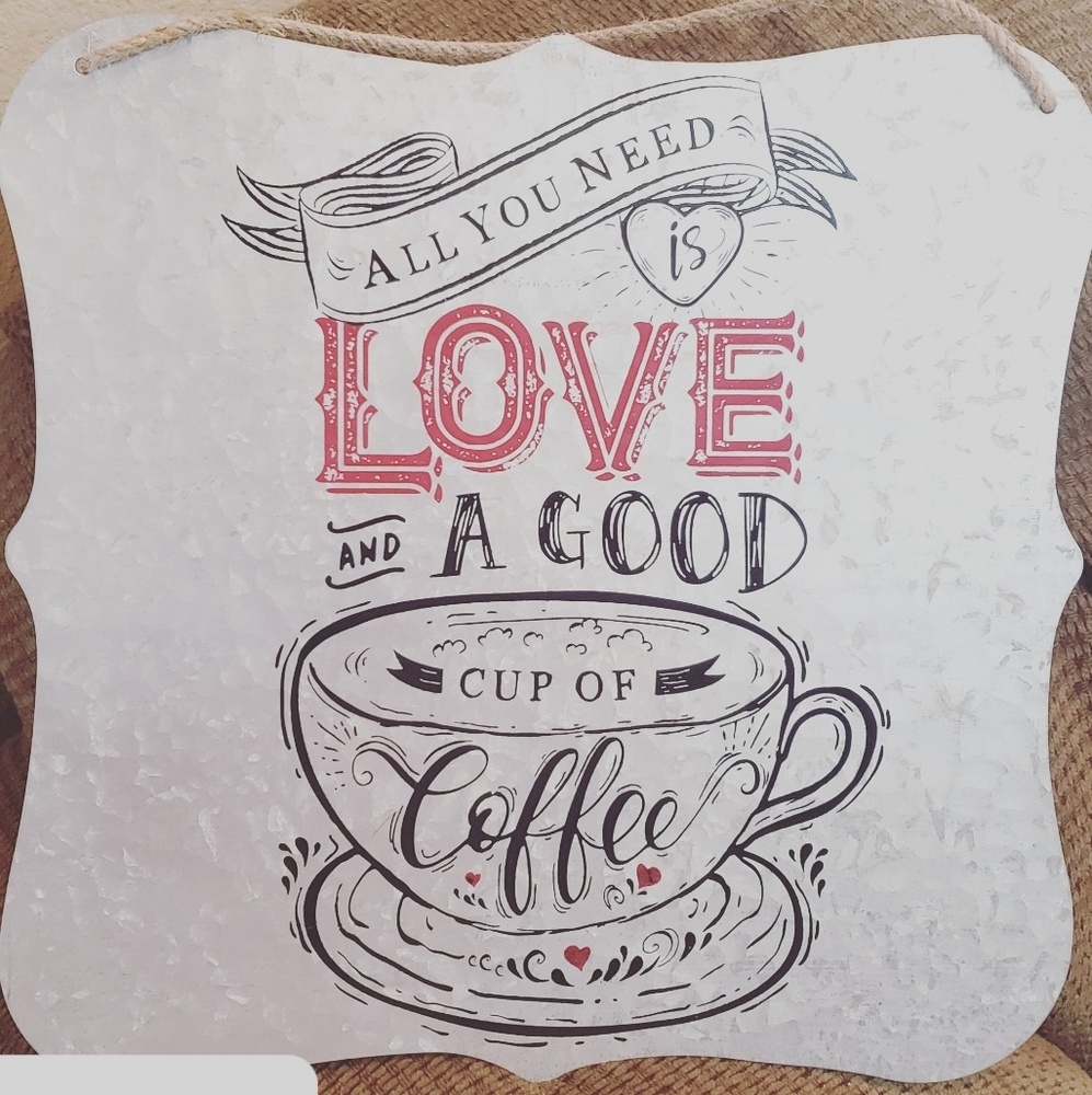 Tin sign with silkscreen transfer